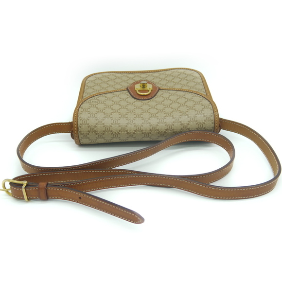 Celine Macadam Pattern Cadena Motif Turn Lock Pochette Shoulder Bag - Picture 6 of 9